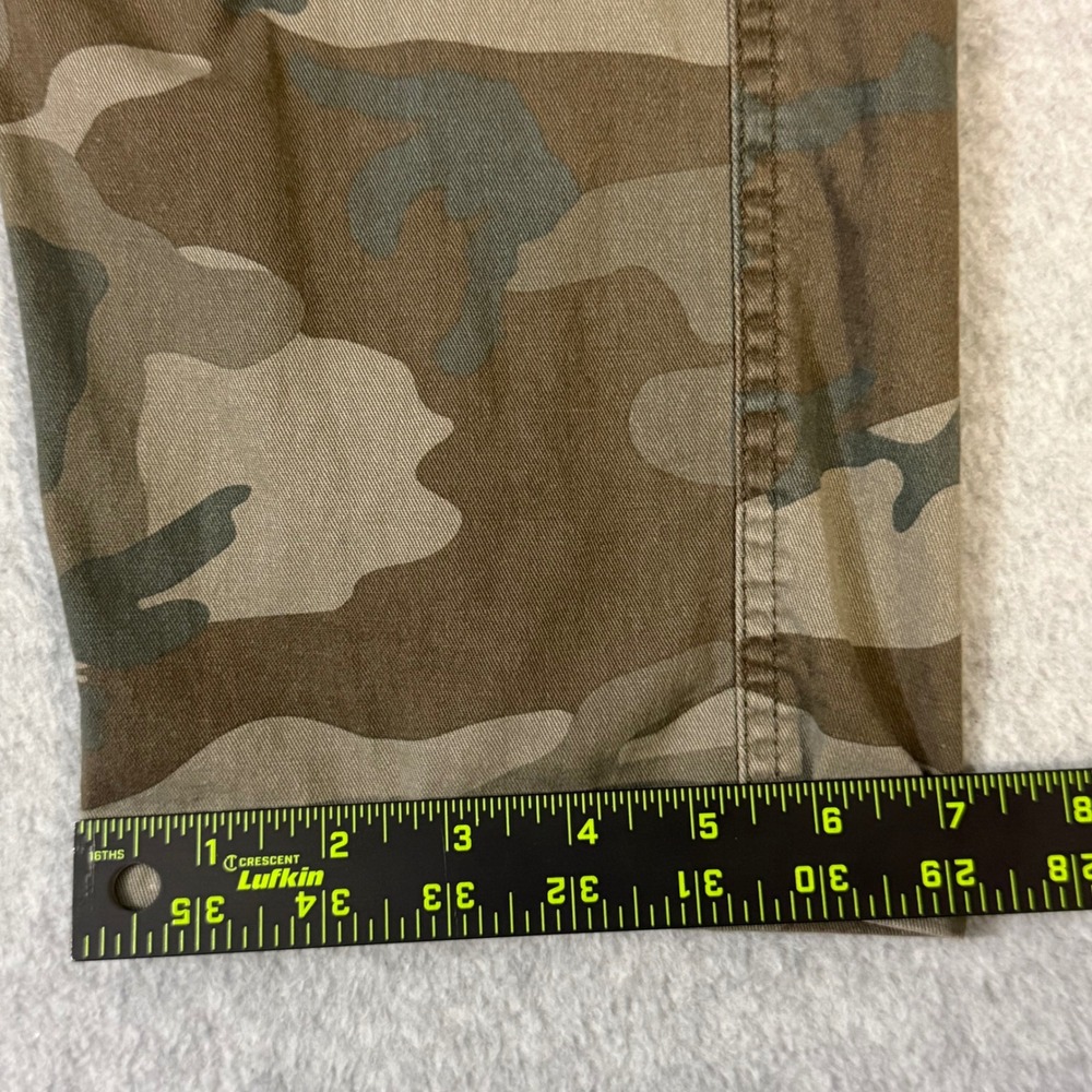 Wrangler Mens Regular Taper Camo Cargo Pants Grn/Brown Woodland Camouflage 38x31 - Picture 7 of 15
